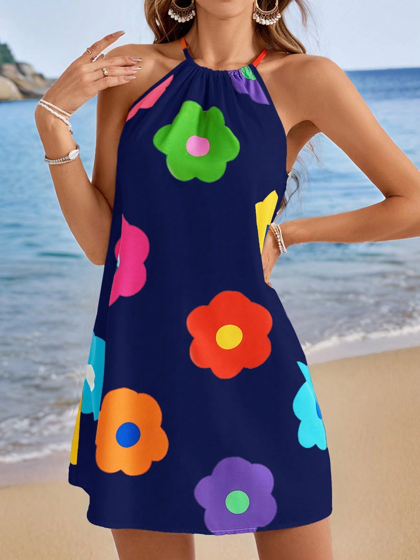 1652 Cold Shoulder Dress
