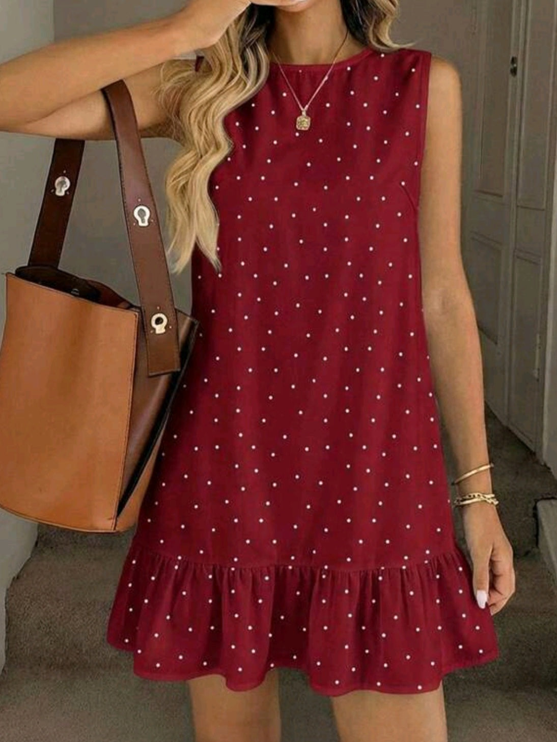 3805 Frill Hem Dress