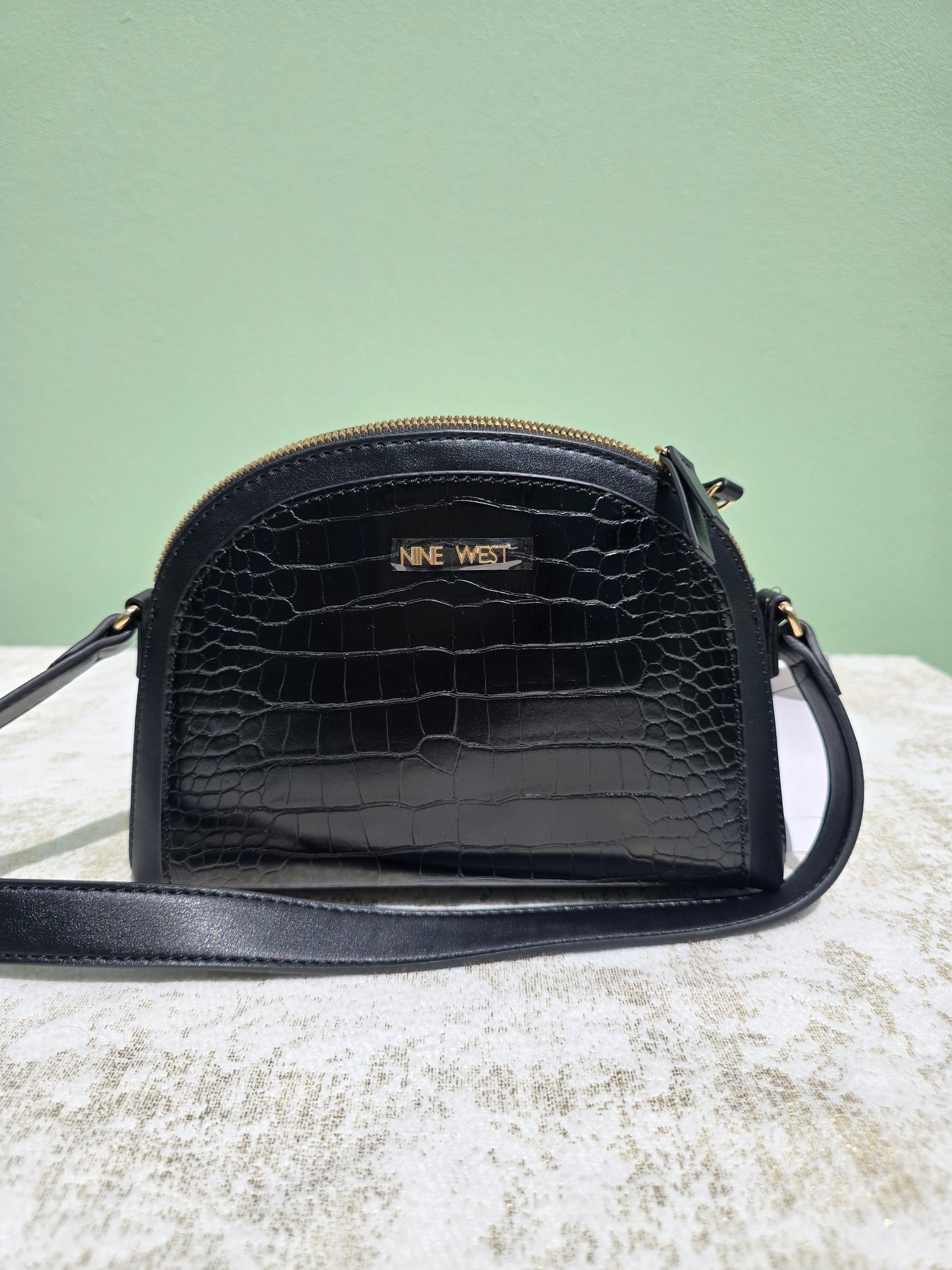 Nine West Triple Crossbody Dome Shape with double zipper