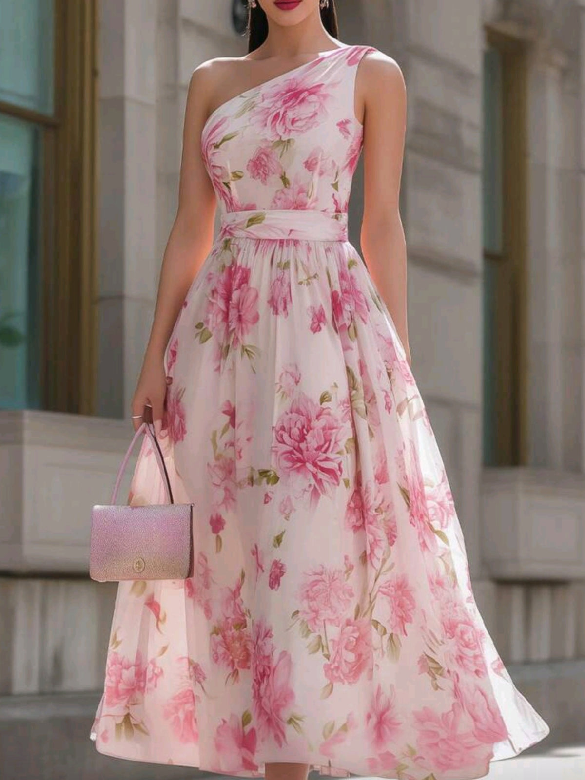 2924 Maxi Chiffon Dress