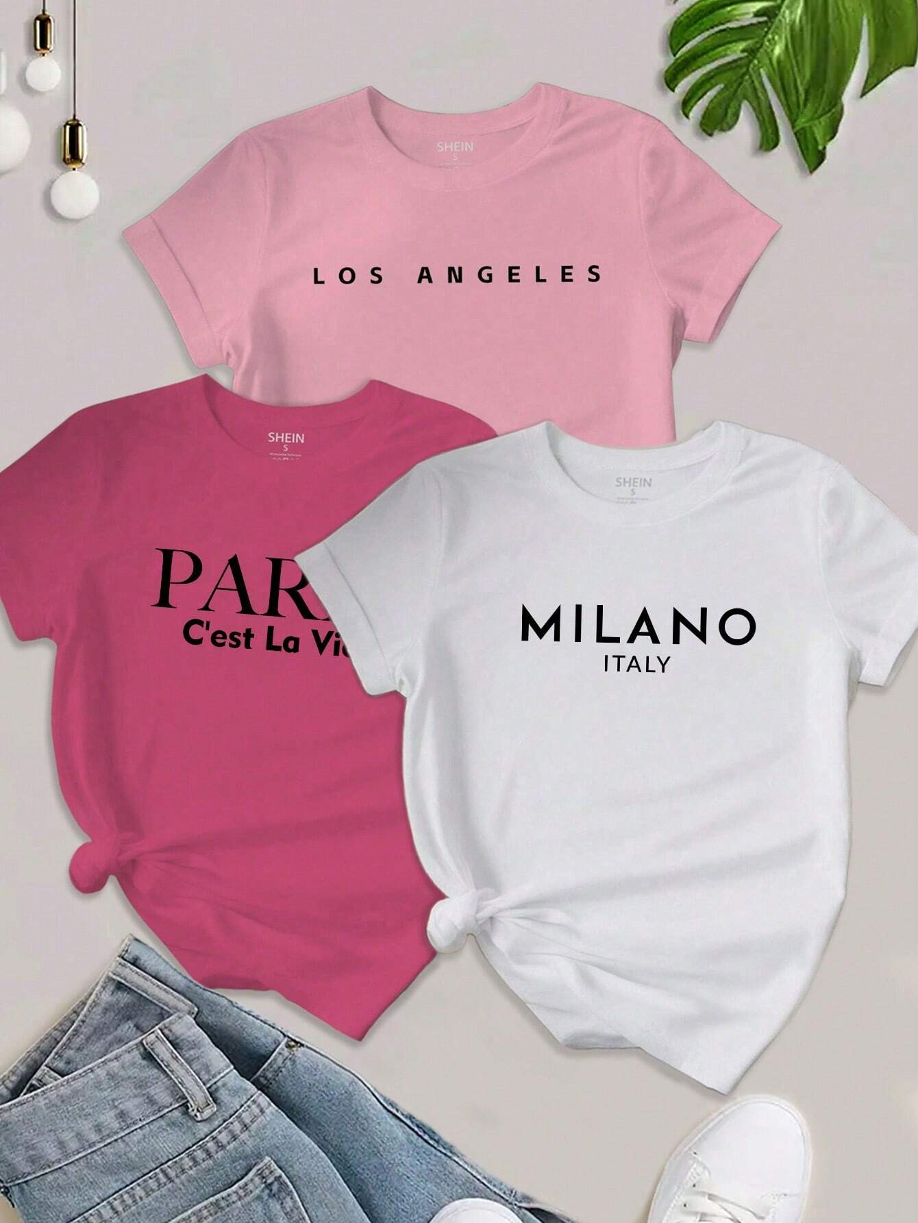 0202 3 piece Graphic Tees