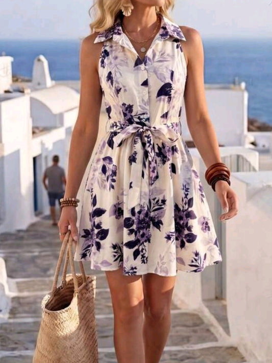 7687 Floral Dress