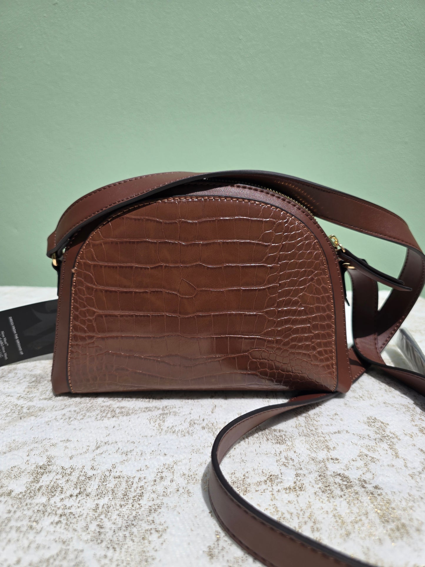 Nine West Triple Crossbody Dome Shape with double zipper