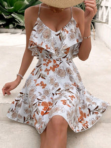Ruffle Trim Cami Dress