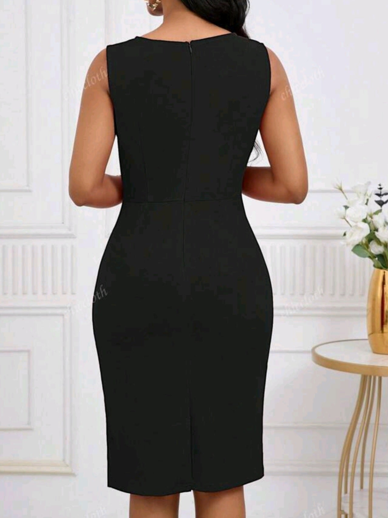 #1100 Sleeveless Bodycon Dress