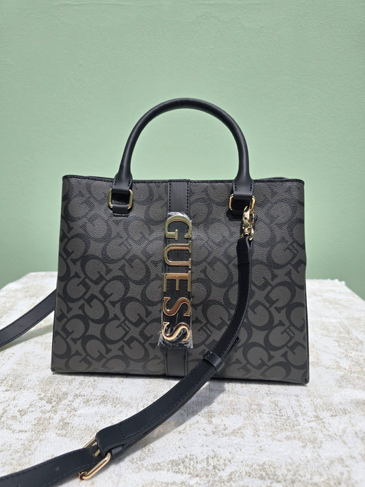 GUESS Satchel  Triple Compartment with 2  snap closure and 1 zipper