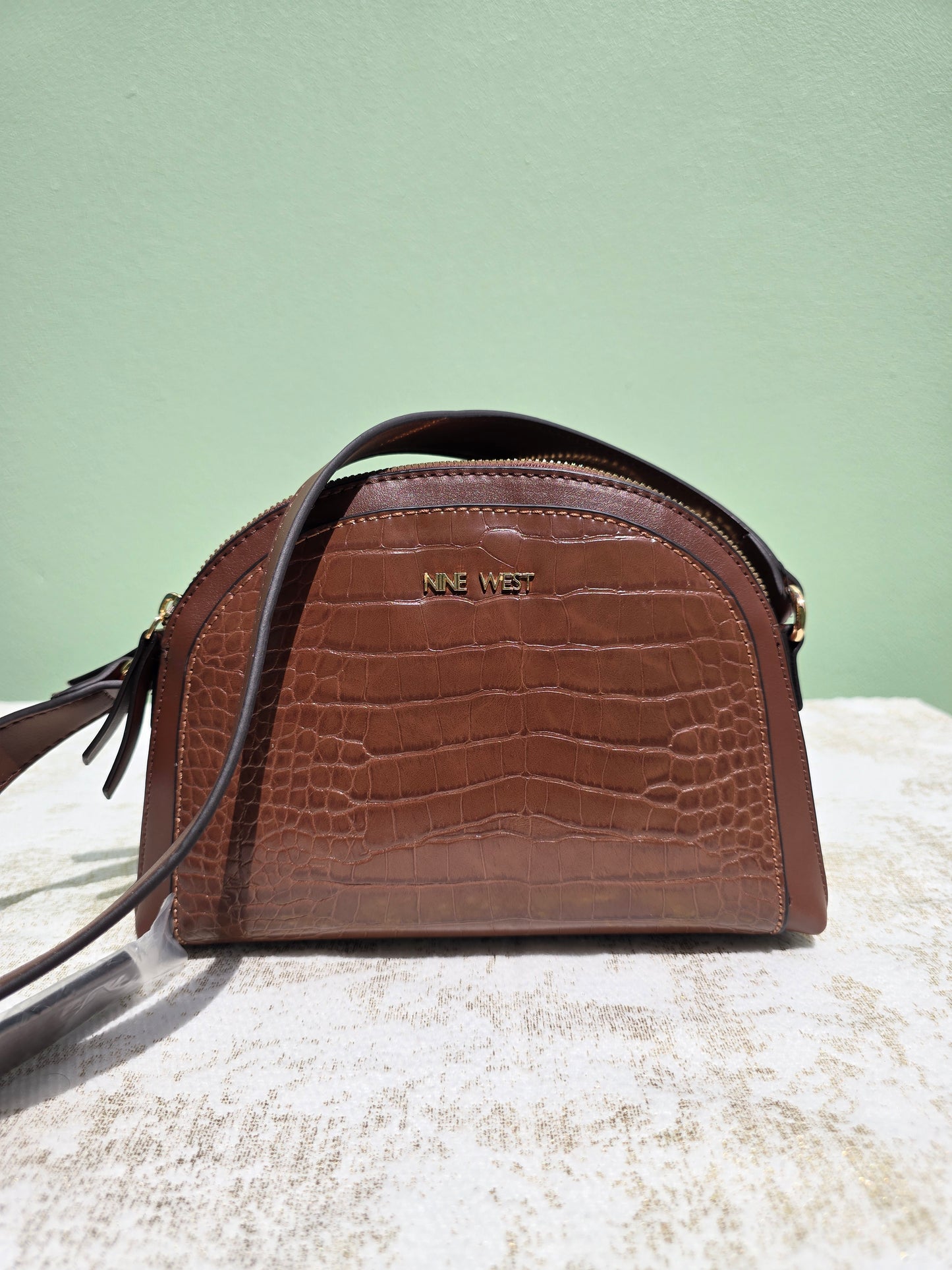 Nine West Triple Crossbody Dome Shape with double zipper