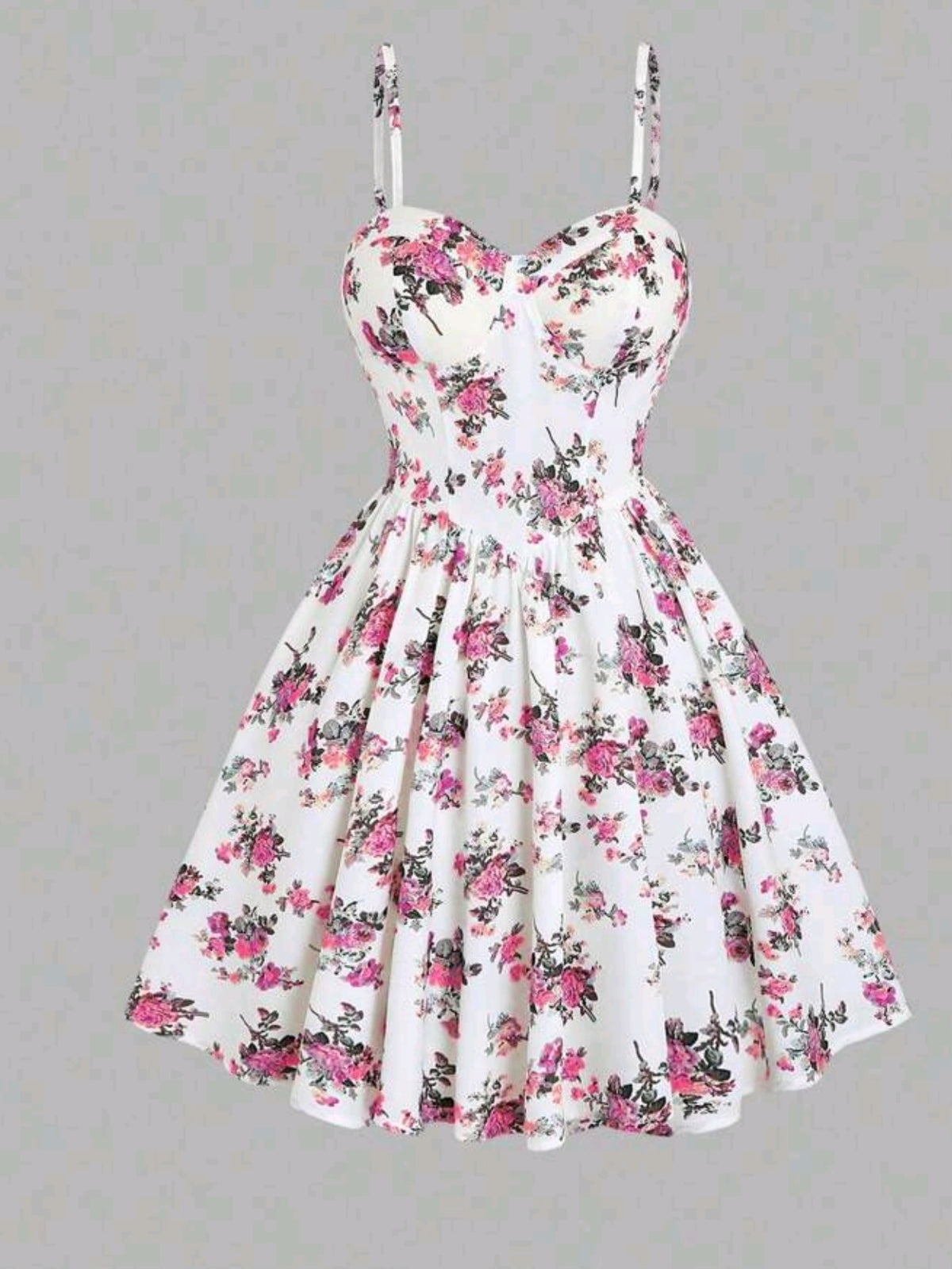 2891 Floral Print Cami Dress