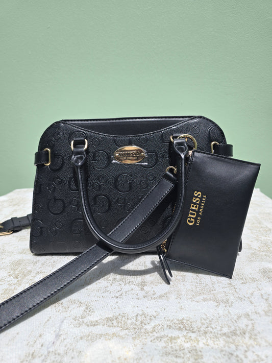 GUESS Satchel Triple Compartment with 2 snap closure and 1 zipper