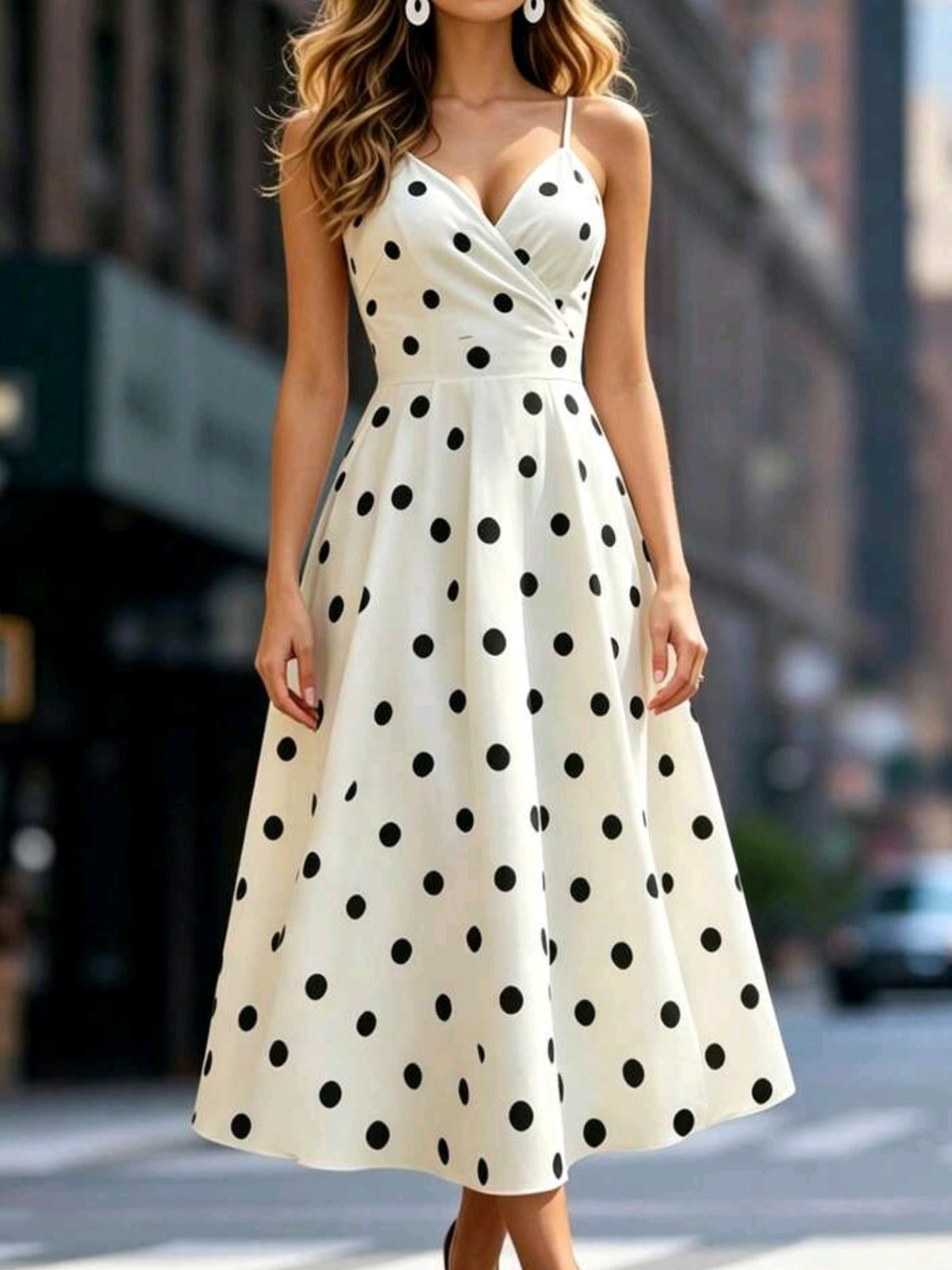 6353 Polka Dot Slip Dress