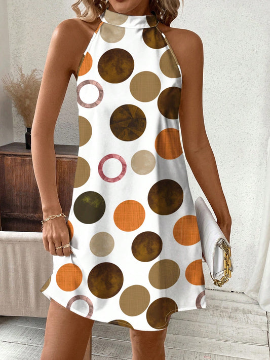 7311 Polka Dot Pattern Neck-Tie Loose