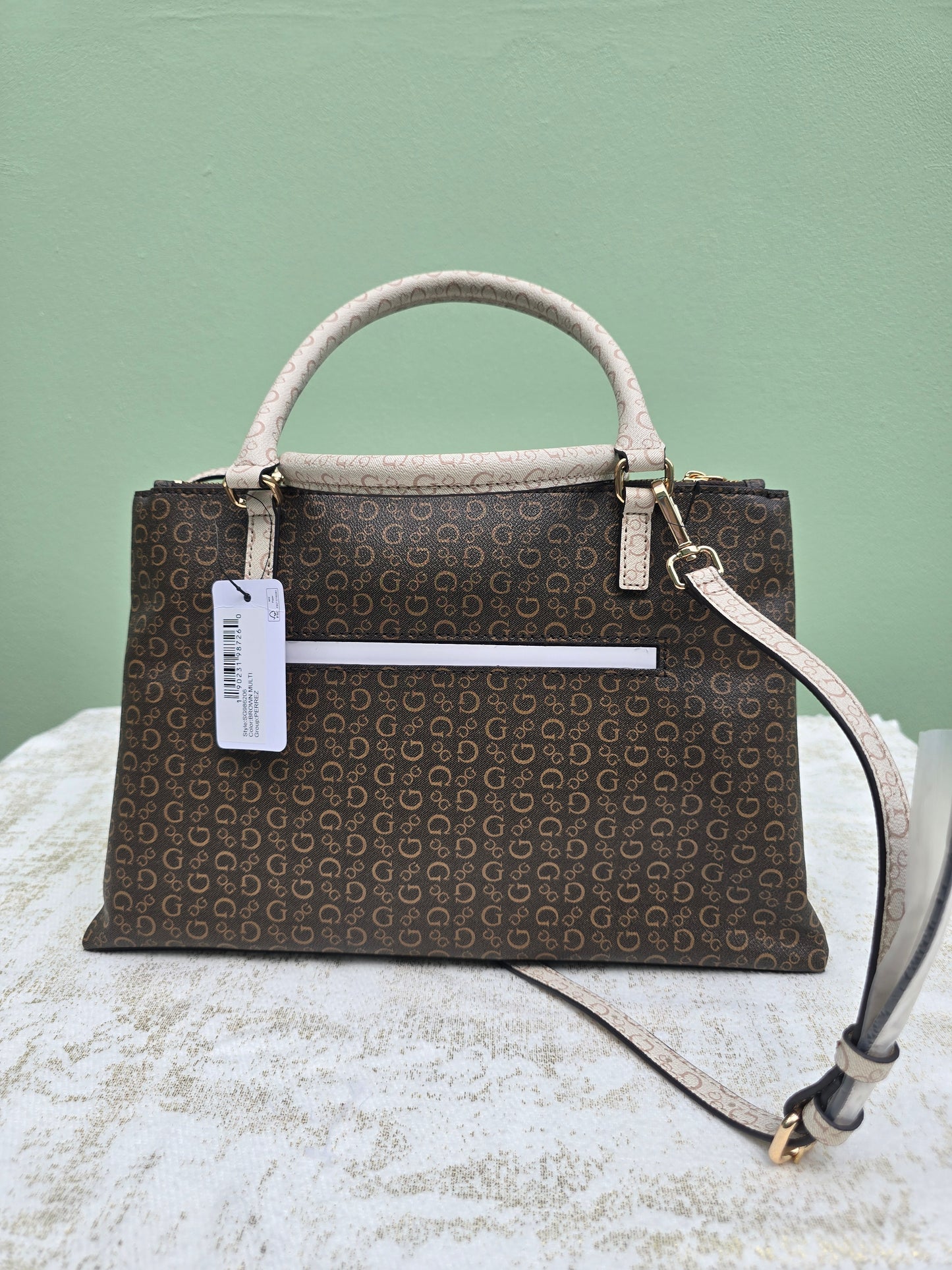 GUES Satchel Triple Compartment