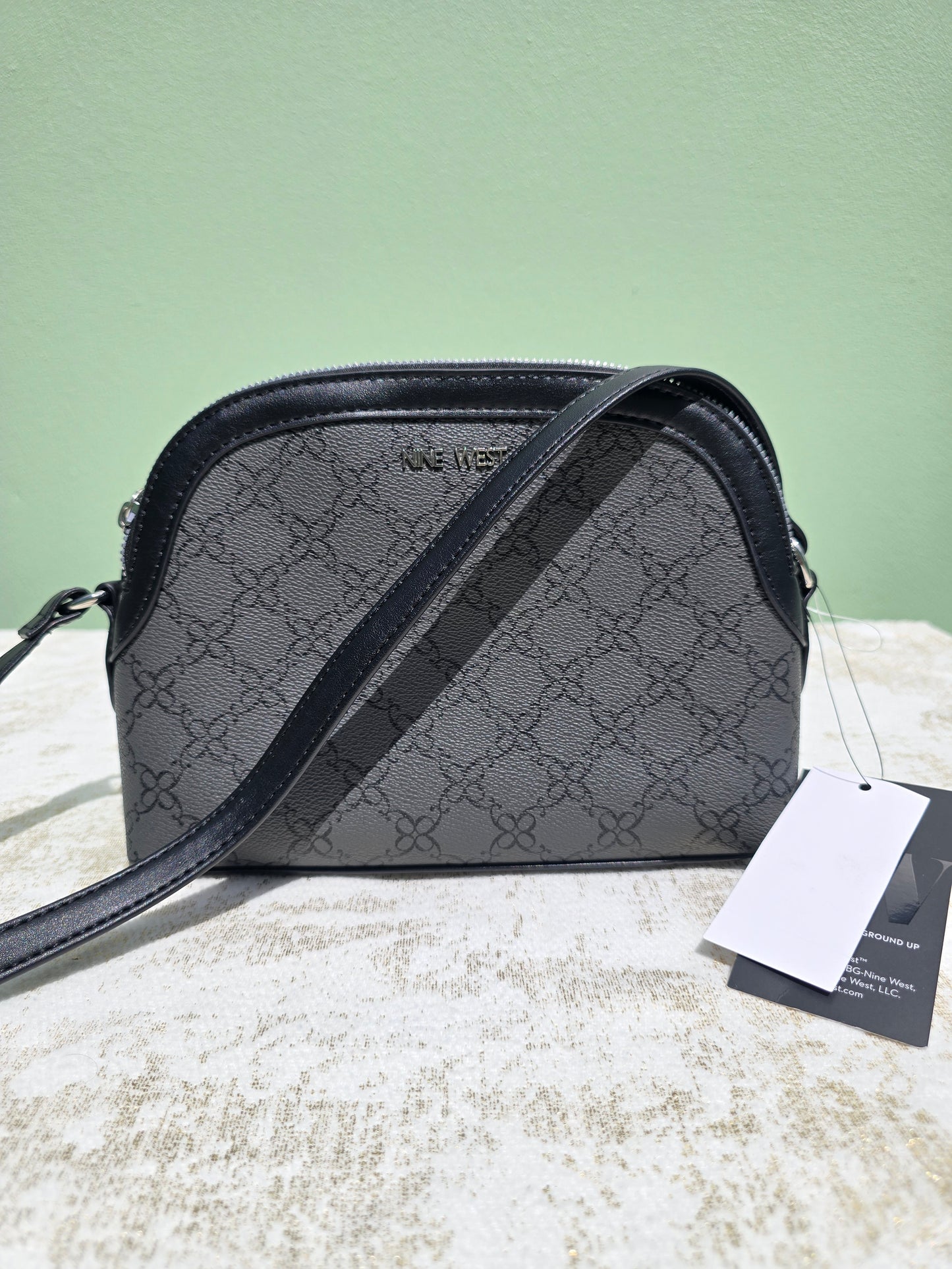 Nine West Triple Crossbody Dome Shape with double zipper