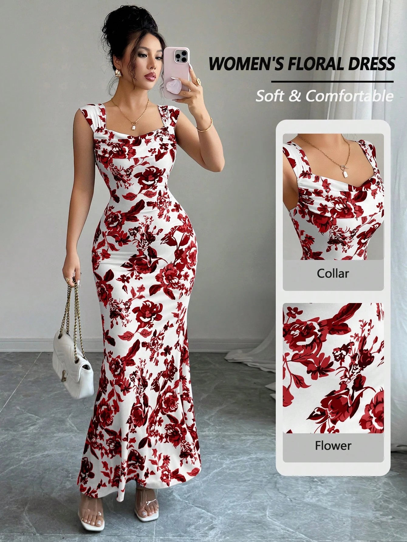 4995 A Sleeveless Long Dress