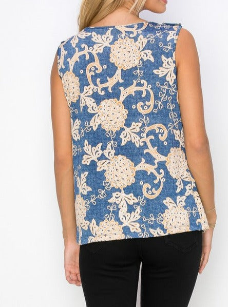 Zipper front top