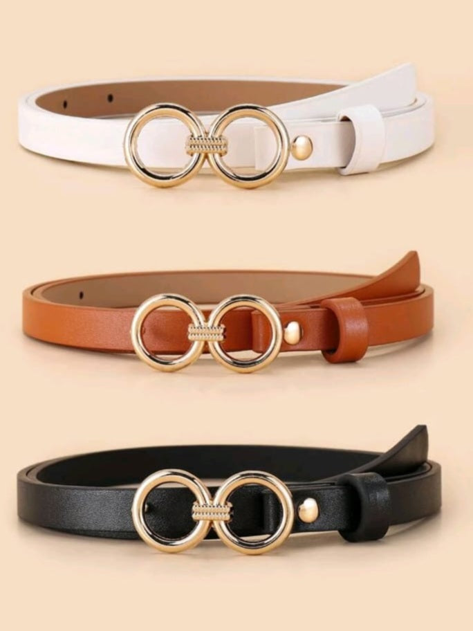 3pcs Round Decor Belt & 1pc Hole Punch