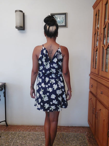 Lined Dobby Printed Dress