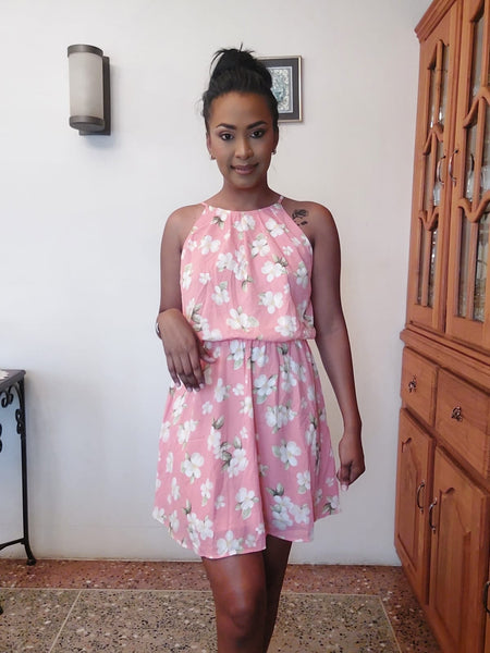 Lined Dobby Printed Dress -2
