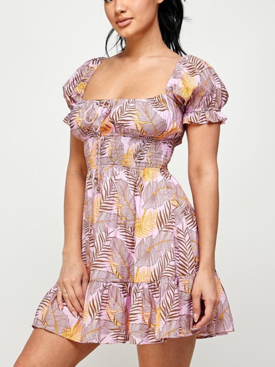 Ruffle Hem Dress * COTTON