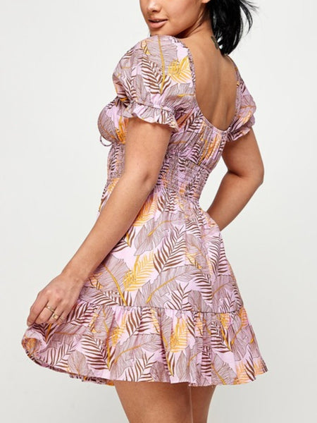 Ruffle Hem Dress * COTTON
