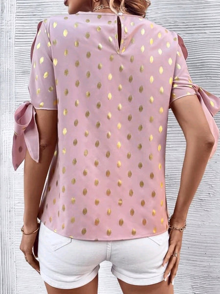 Knot Cuff Blouse