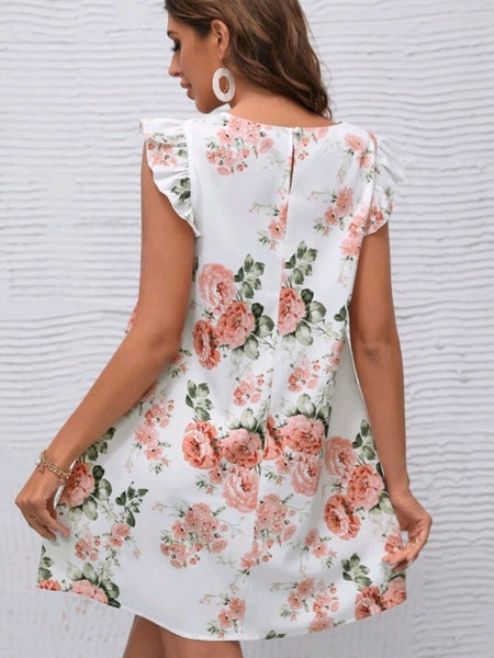Ruffle Armhole Dress